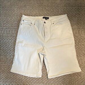 DKNY Women's Off-White Jean Shorts